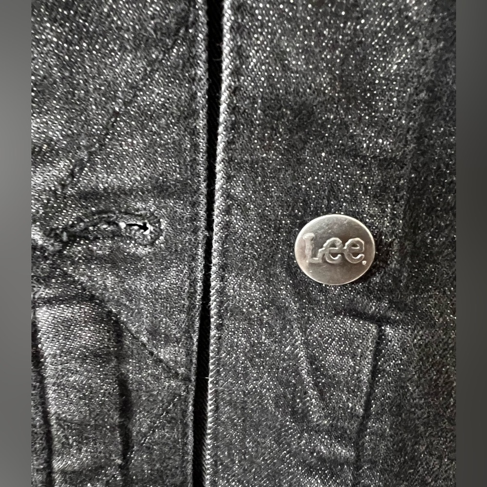 NEW Lee Women's Sz XXL Heritage Premium Stretch Classic Fit Black Denim Jacket - Picture 10 of 12
